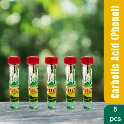 ৫ বোতল অরিজিনাল Phenol Carbolic Acid (২৫০ এমএল)