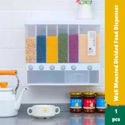 Wall Mounted Divided Food Dispenser